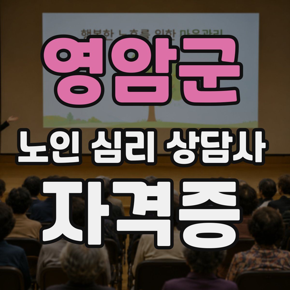 영암군 노인 심리 상담사 자격증