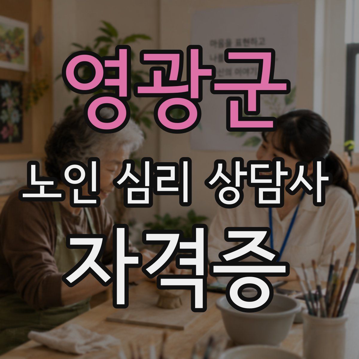 영광군 노인 심리 상담사 자격증