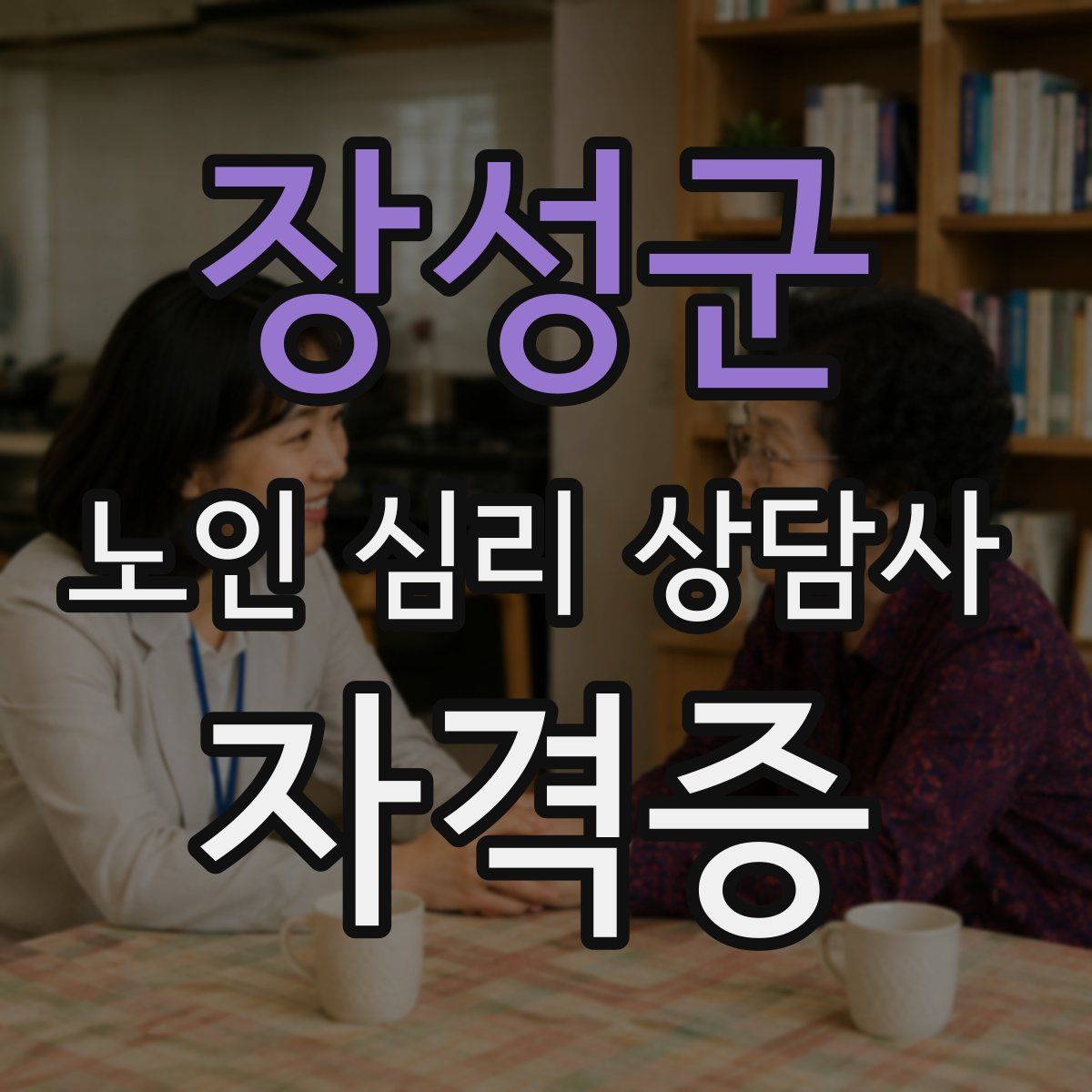 장성군 노인 심리 상담사 자격증