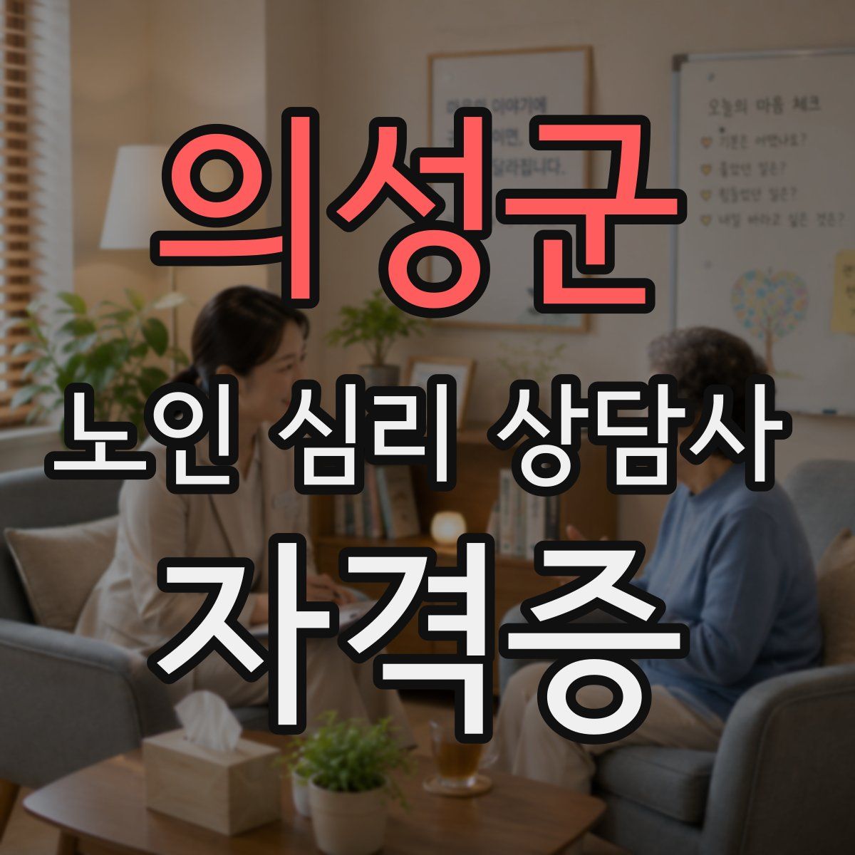 의성군 노인 심리 상담사 자격증