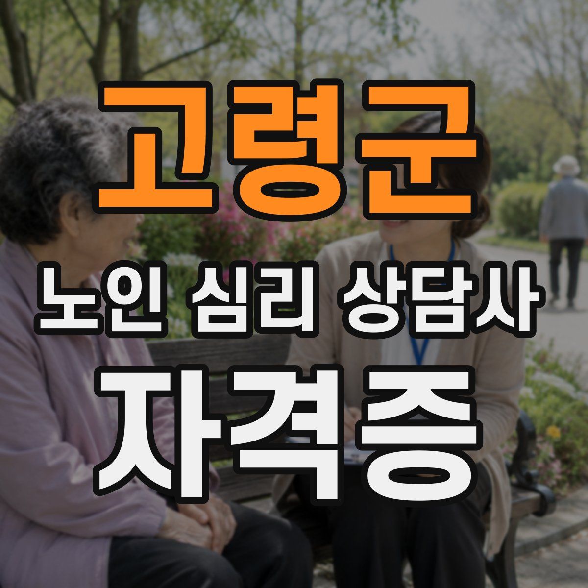 고령군 노인 심리 상담사 자격증