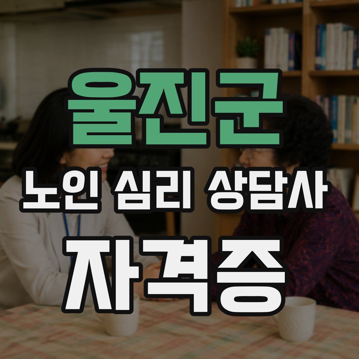 울진군 노인 심리 상담사 자격증