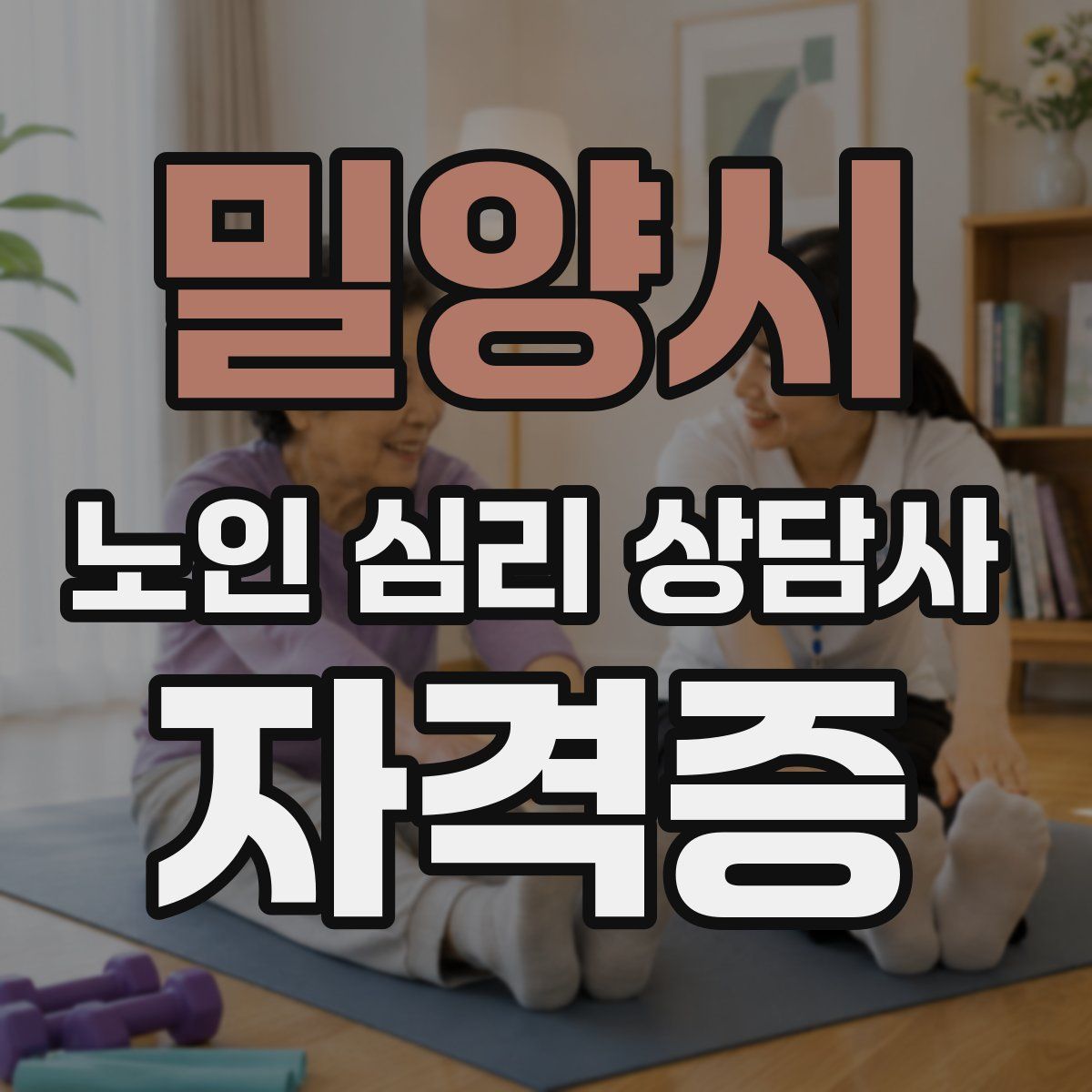 밀양시 노인 심리 상담사 자격증
