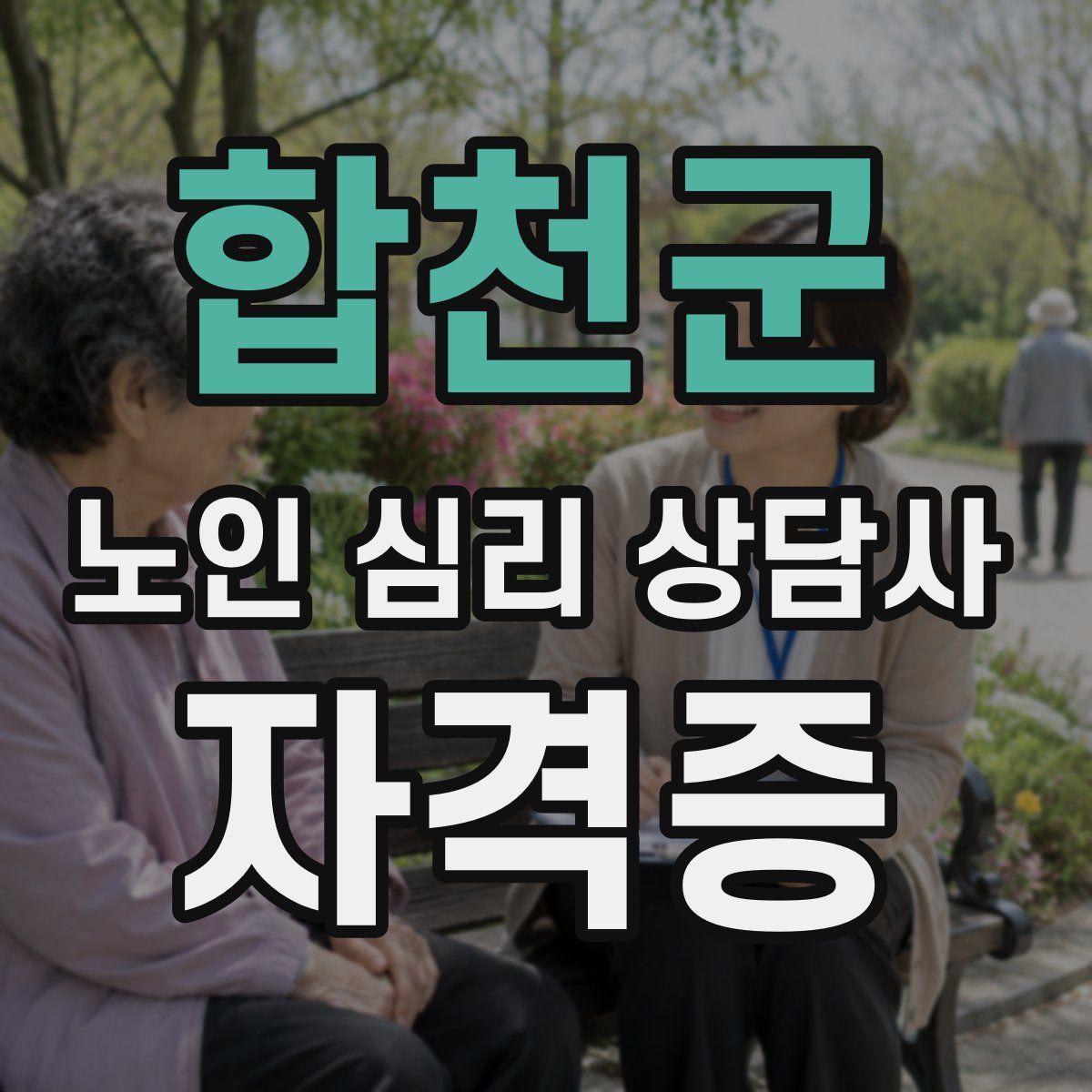 합천군 노인 심리 상담사 자격증