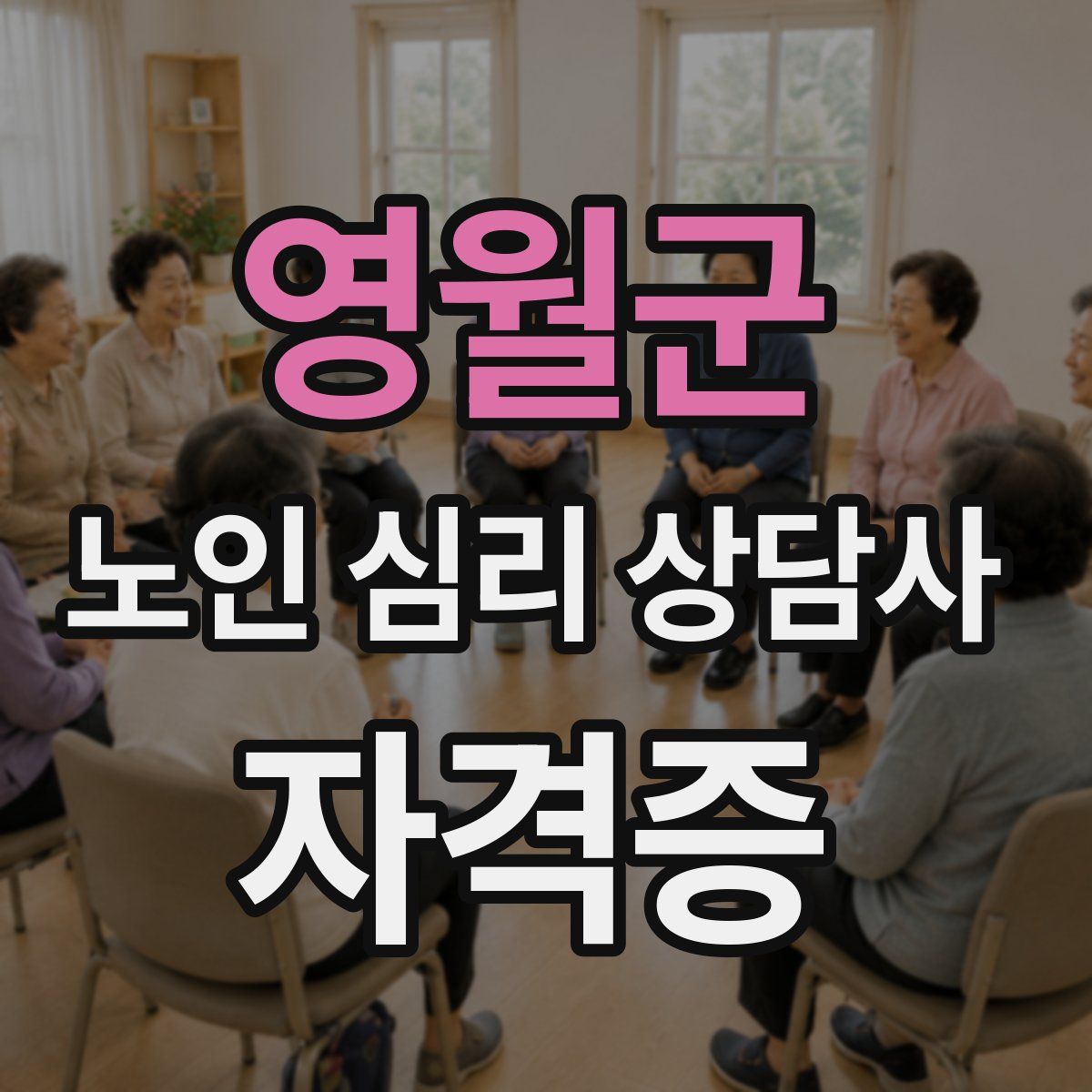 영월군 노인 심리 상담사 자격증