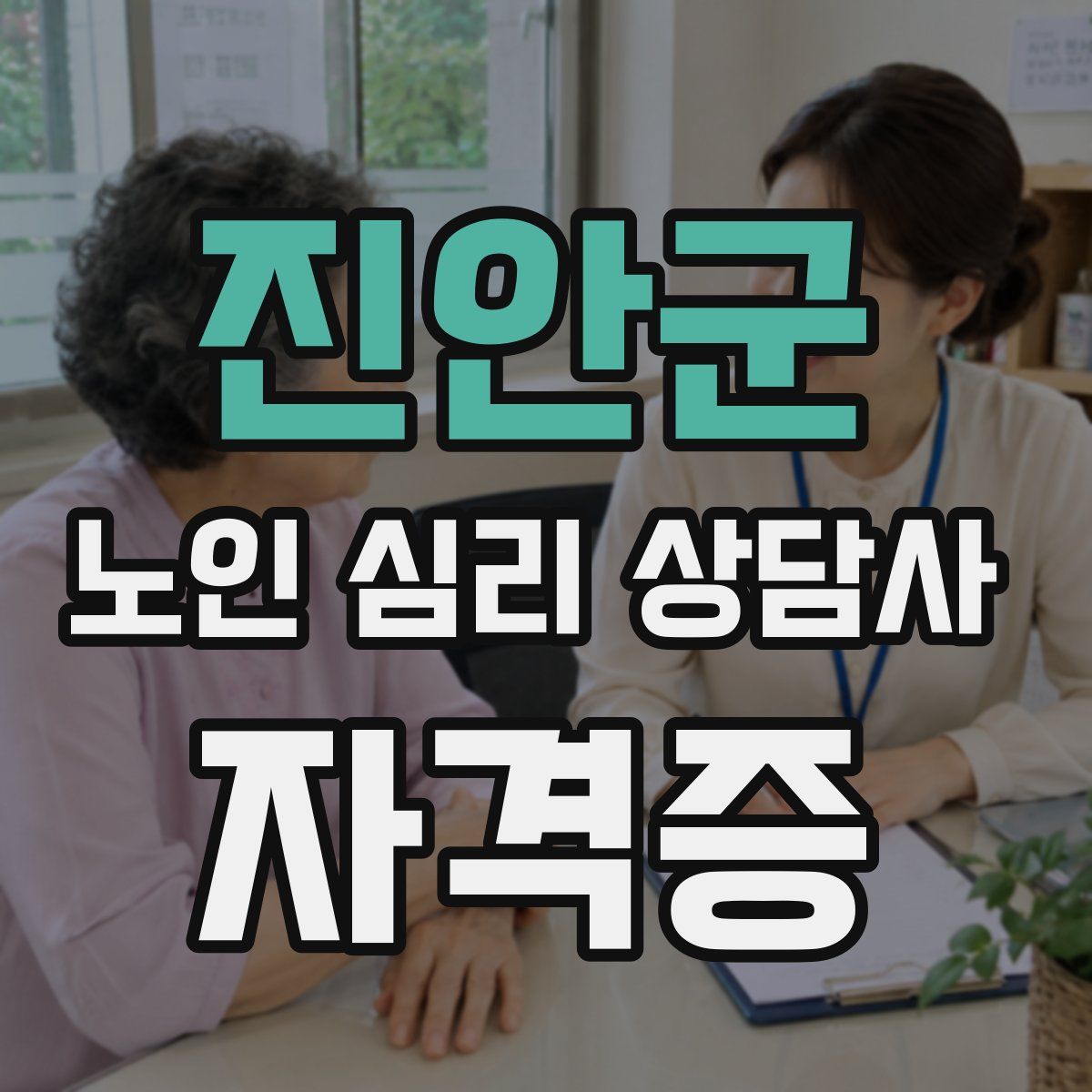 진안군 노인 심리 상담사 자격증