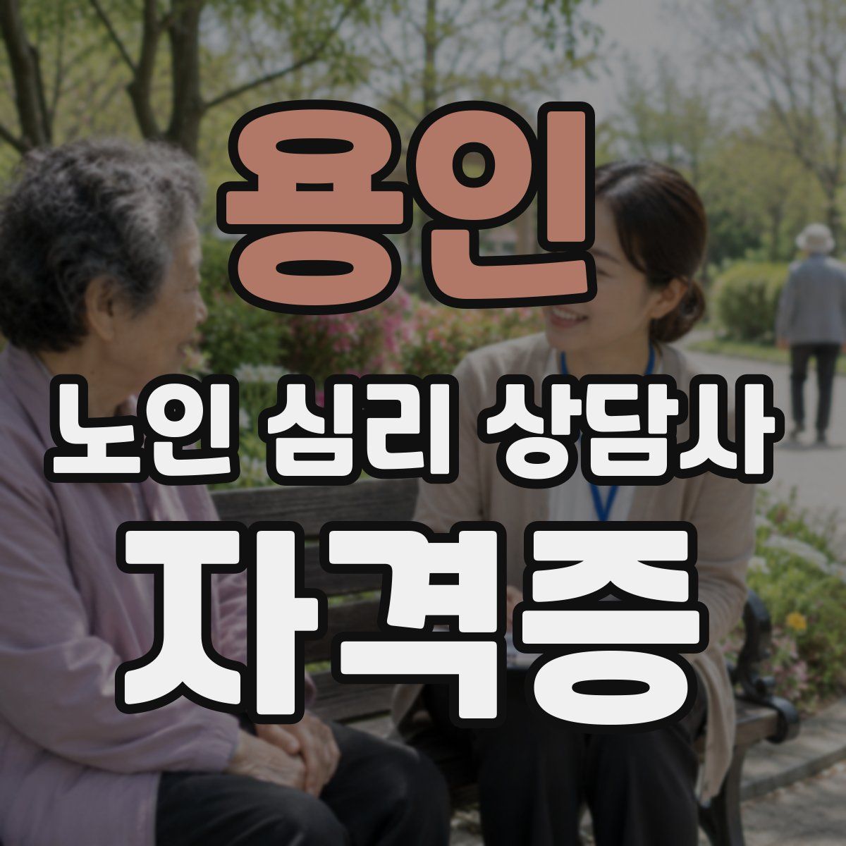 용인 노인 심리 상담사 자격증