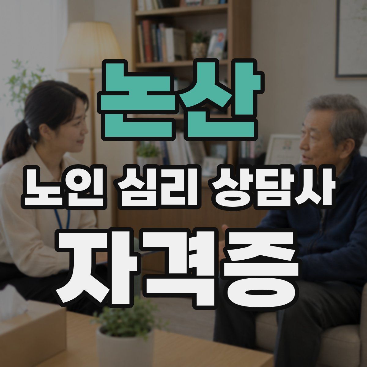 논산 노인 심리 상담사 자격증