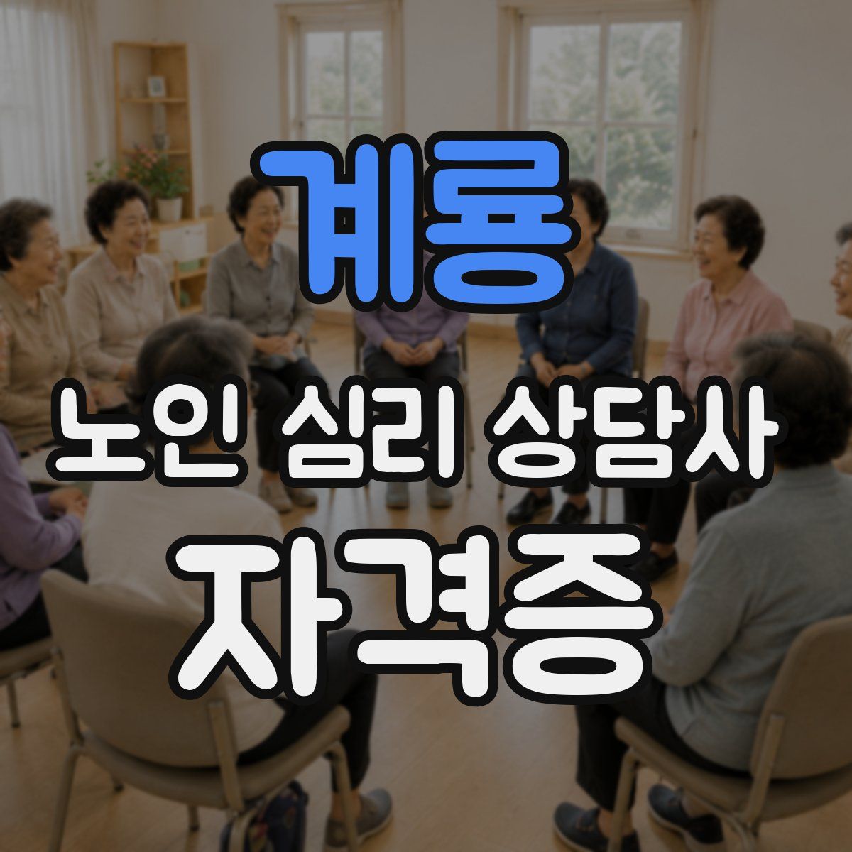 계룡 노인 심리 상담사 자격증