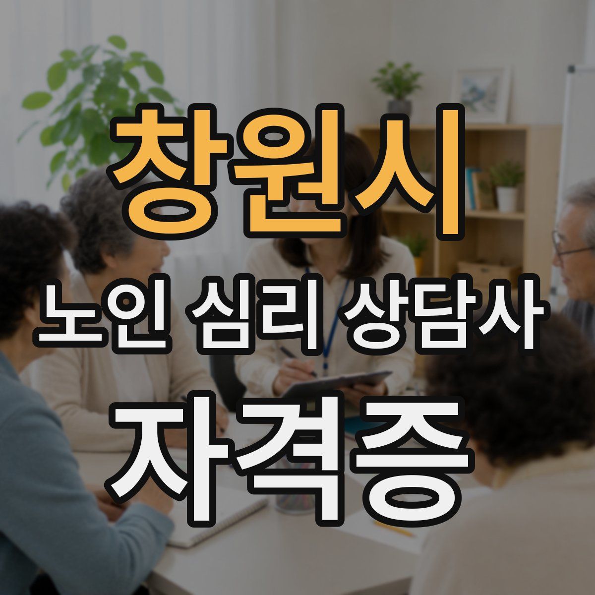 창원시 노인 심리 상담사 자격증