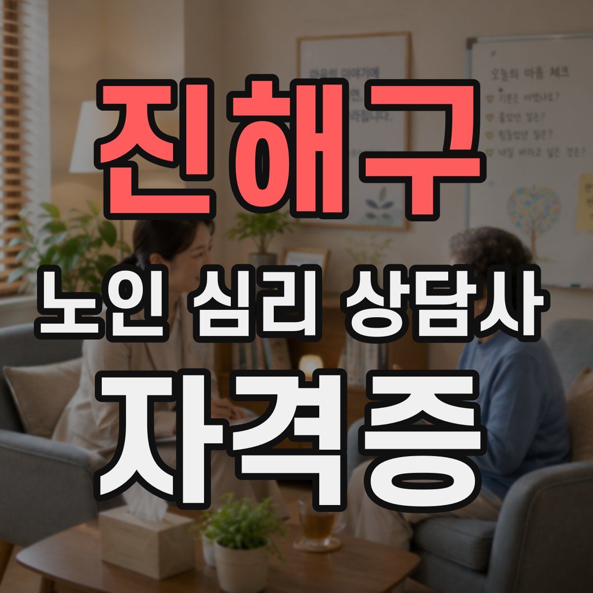 진해구 노인 심리 상담사 자격증