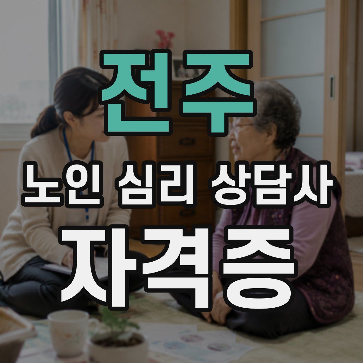 전주 노인 심리 상담사 자격증