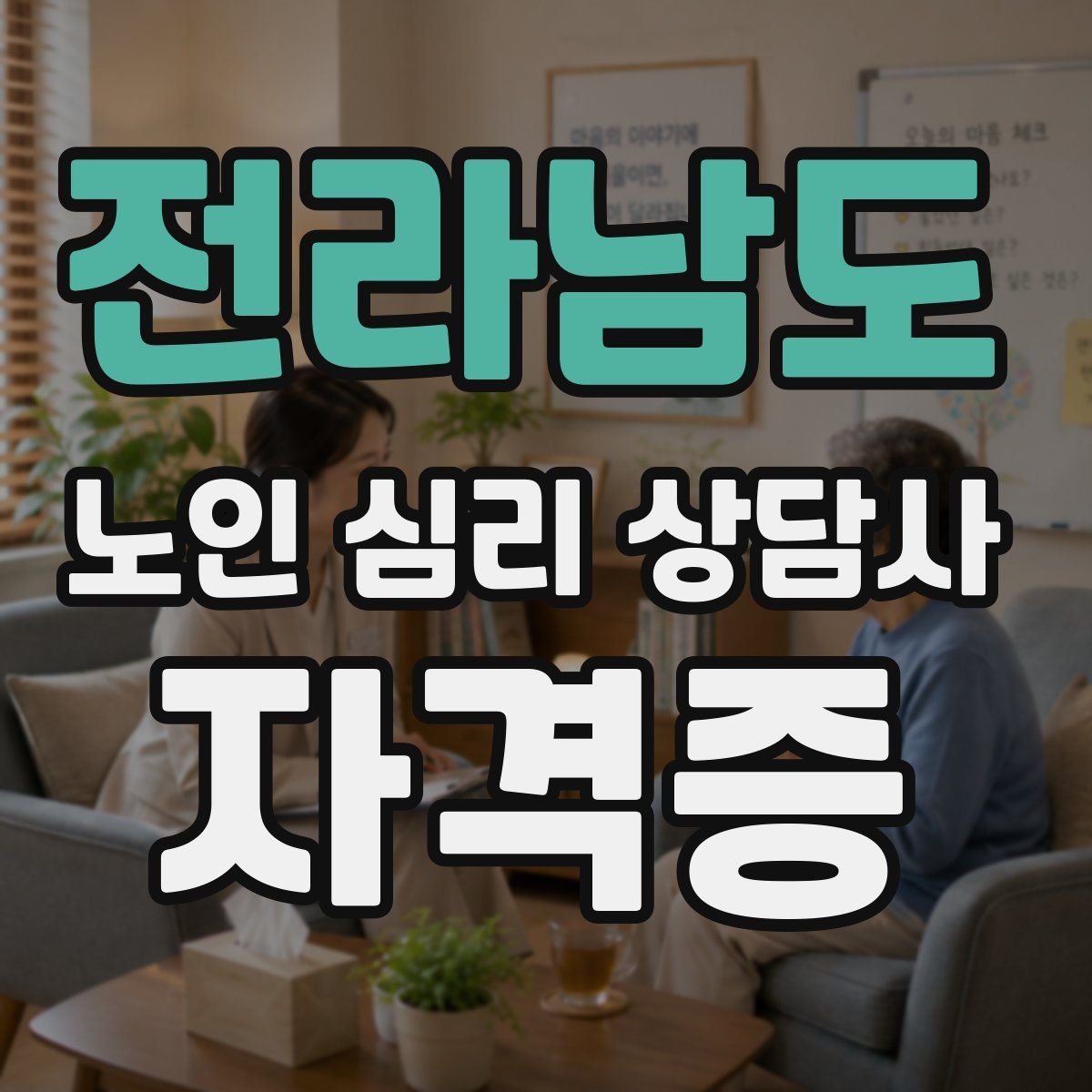 전라남도 노인 심리 상담사 자격증