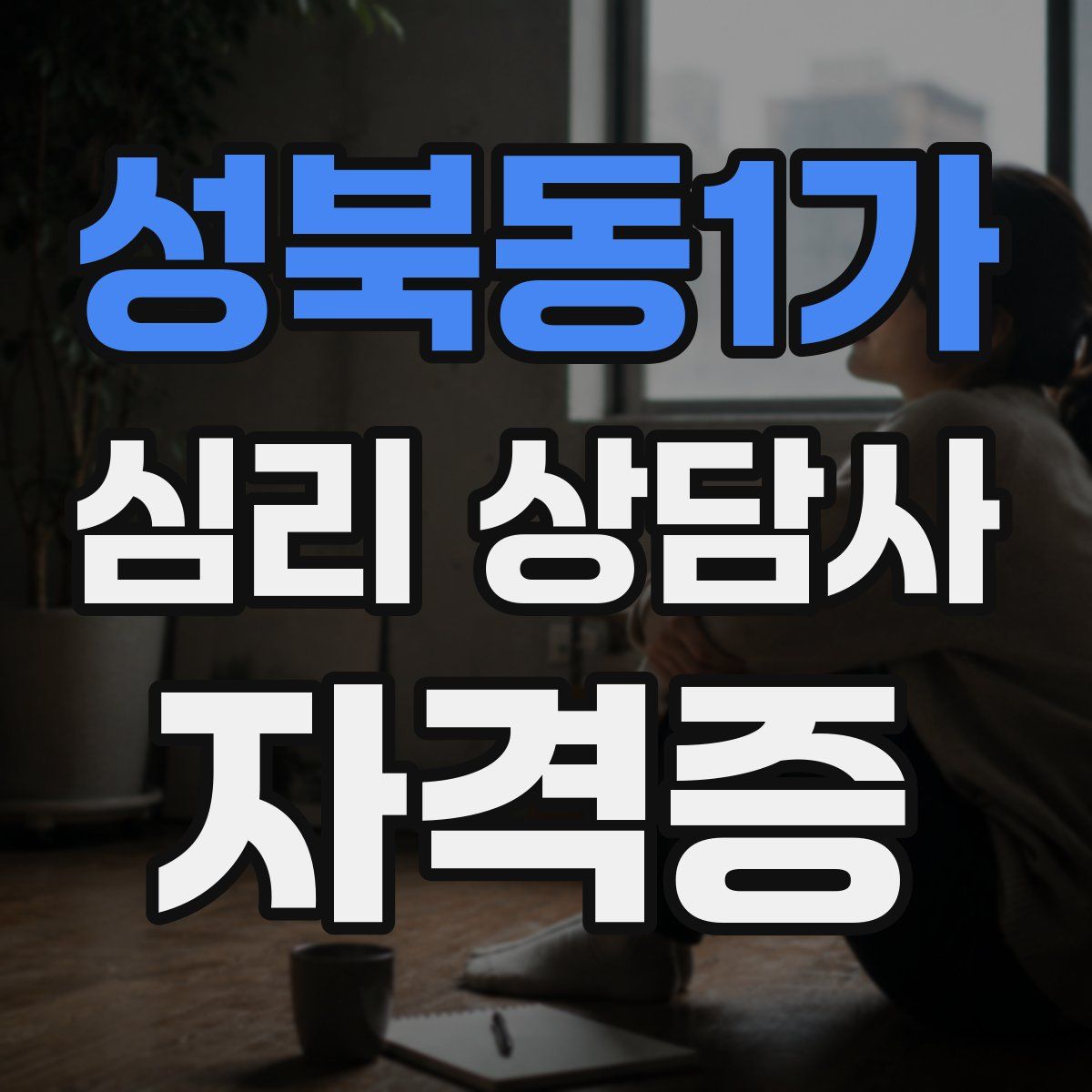 성북동1가 심리 상담사 자격증