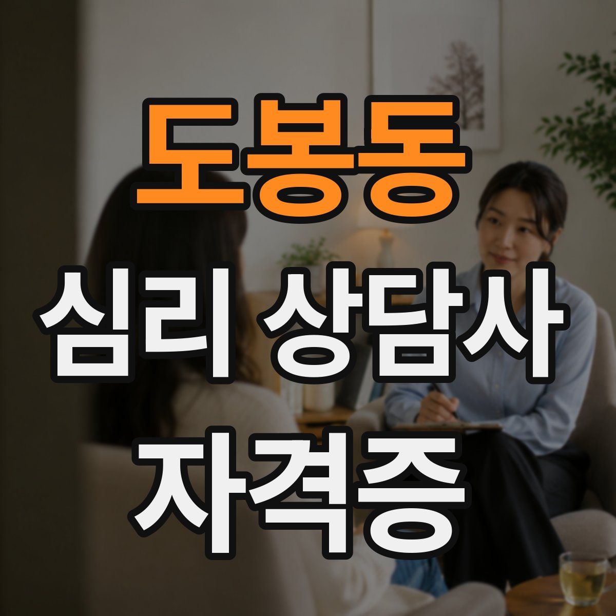 도봉동 심리 상담사 자격증