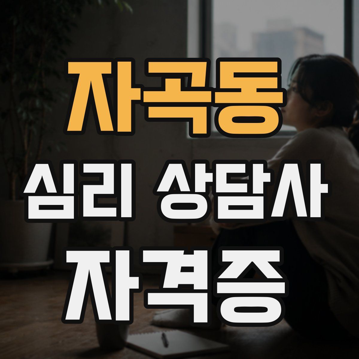 자곡동 심리 상담사 자격증
