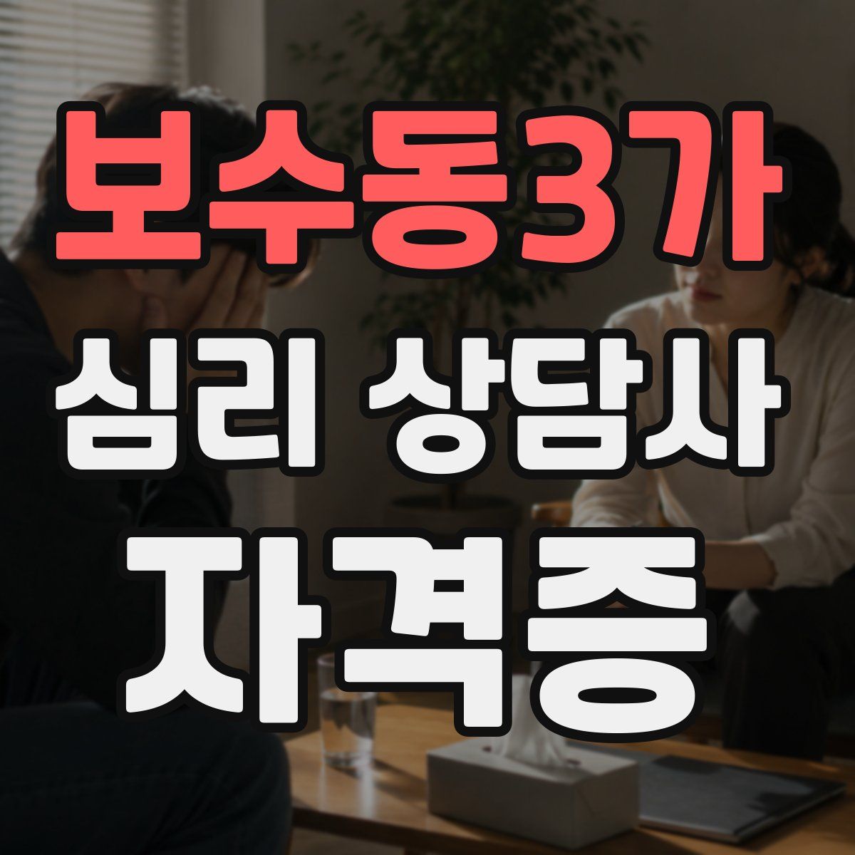 보수동3가 심리 상담사 자격증