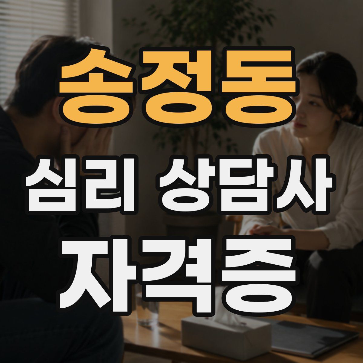 송정동 심리 상담사 자격증