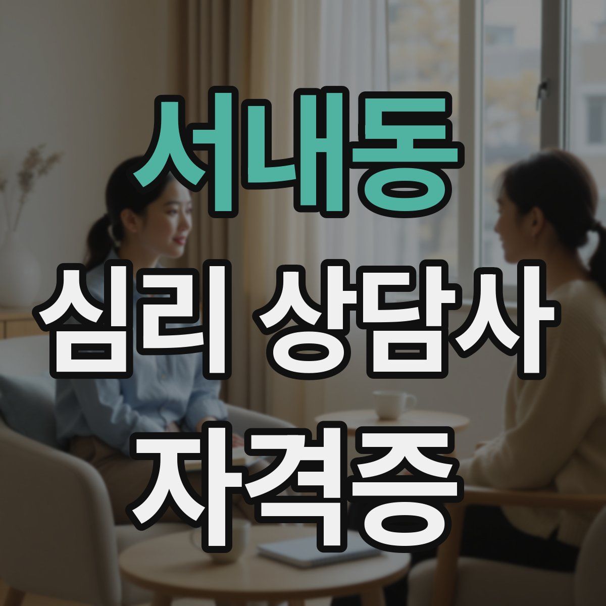 서내동 심리 상담사 자격증