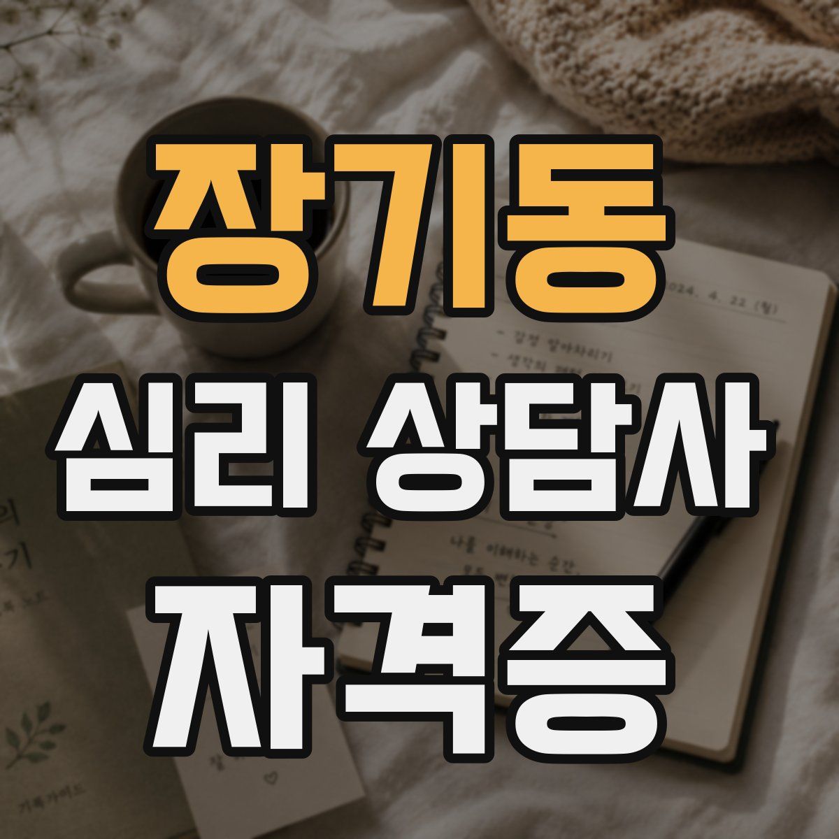 장기동 심리 상담사 자격증