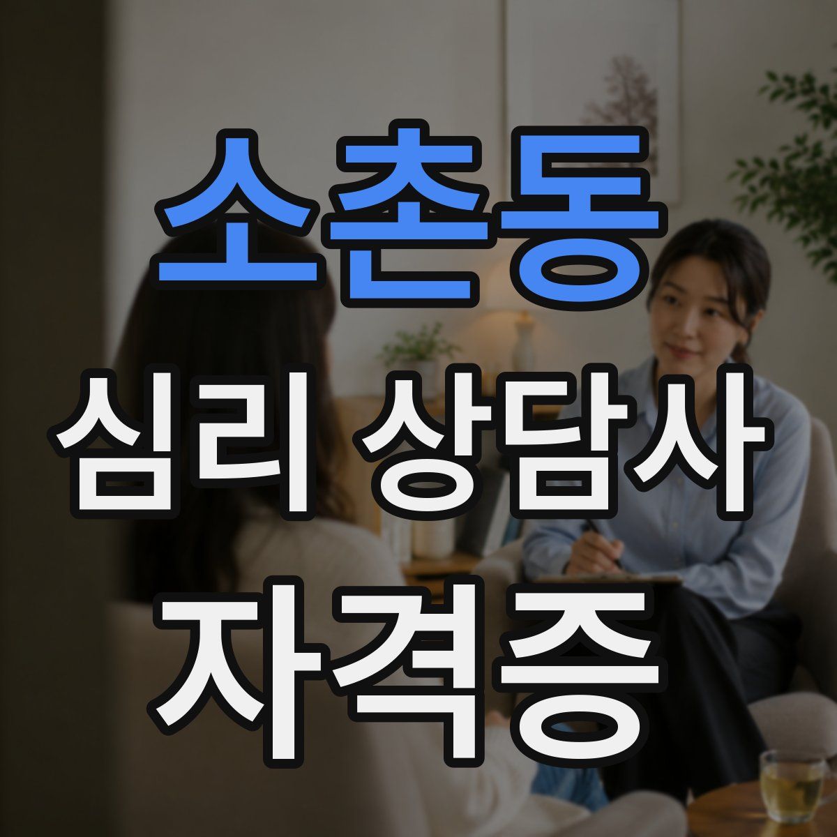 소촌동 심리 상담사 자격증