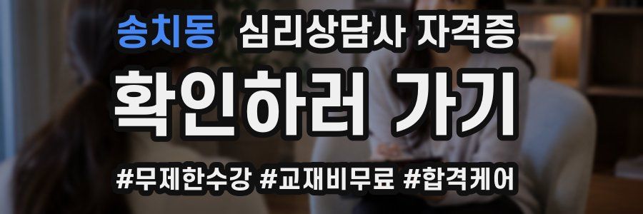 송치동 심리 상담사 자격증
