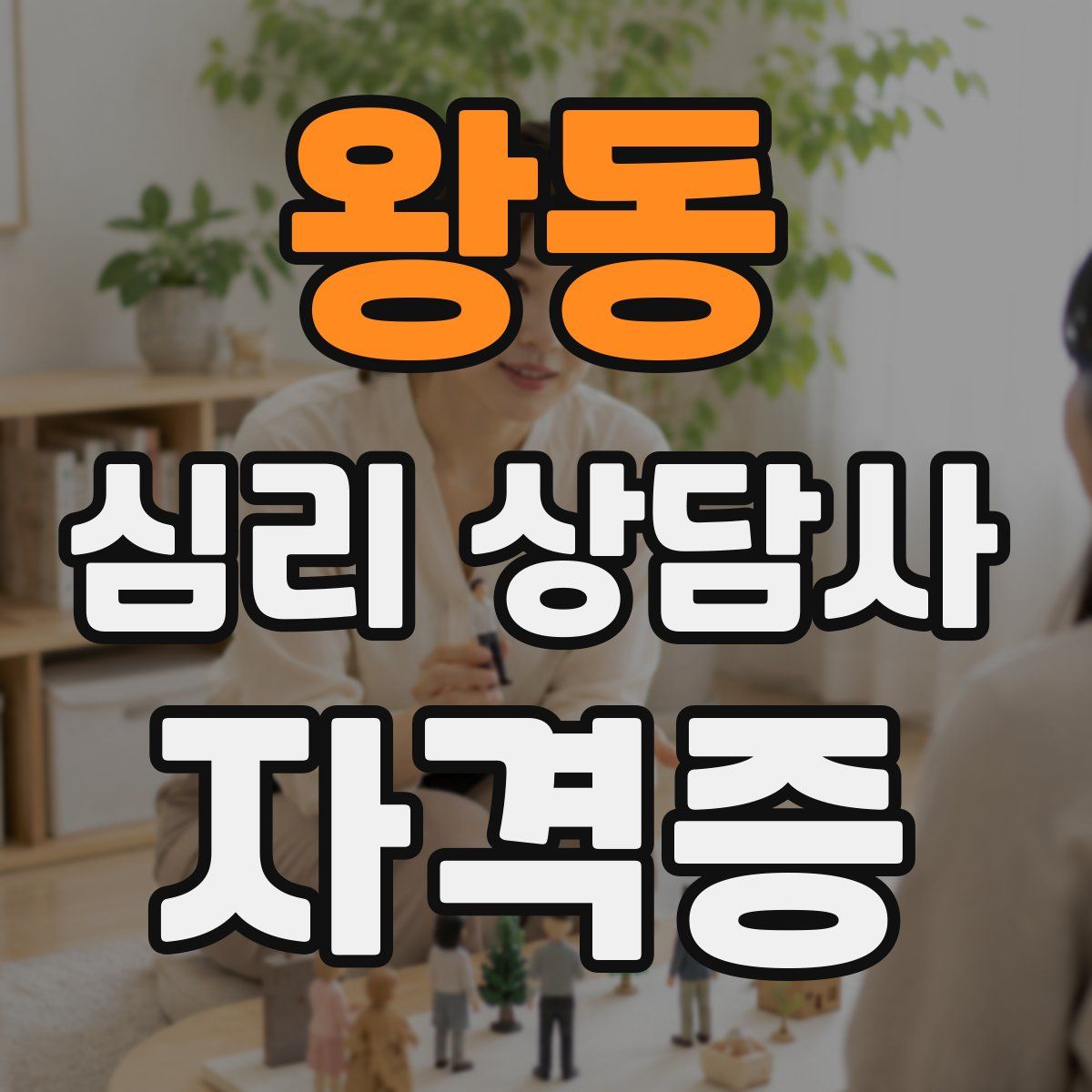 왕동 심리 상담사 자격증