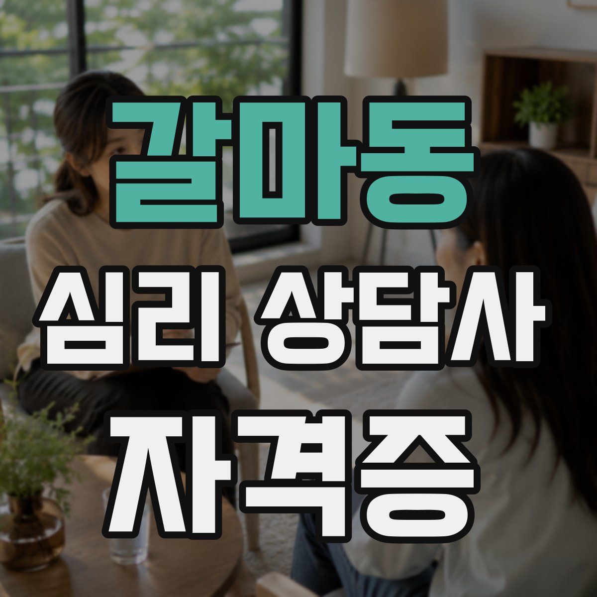 갈마동 심리 상담사 자격증