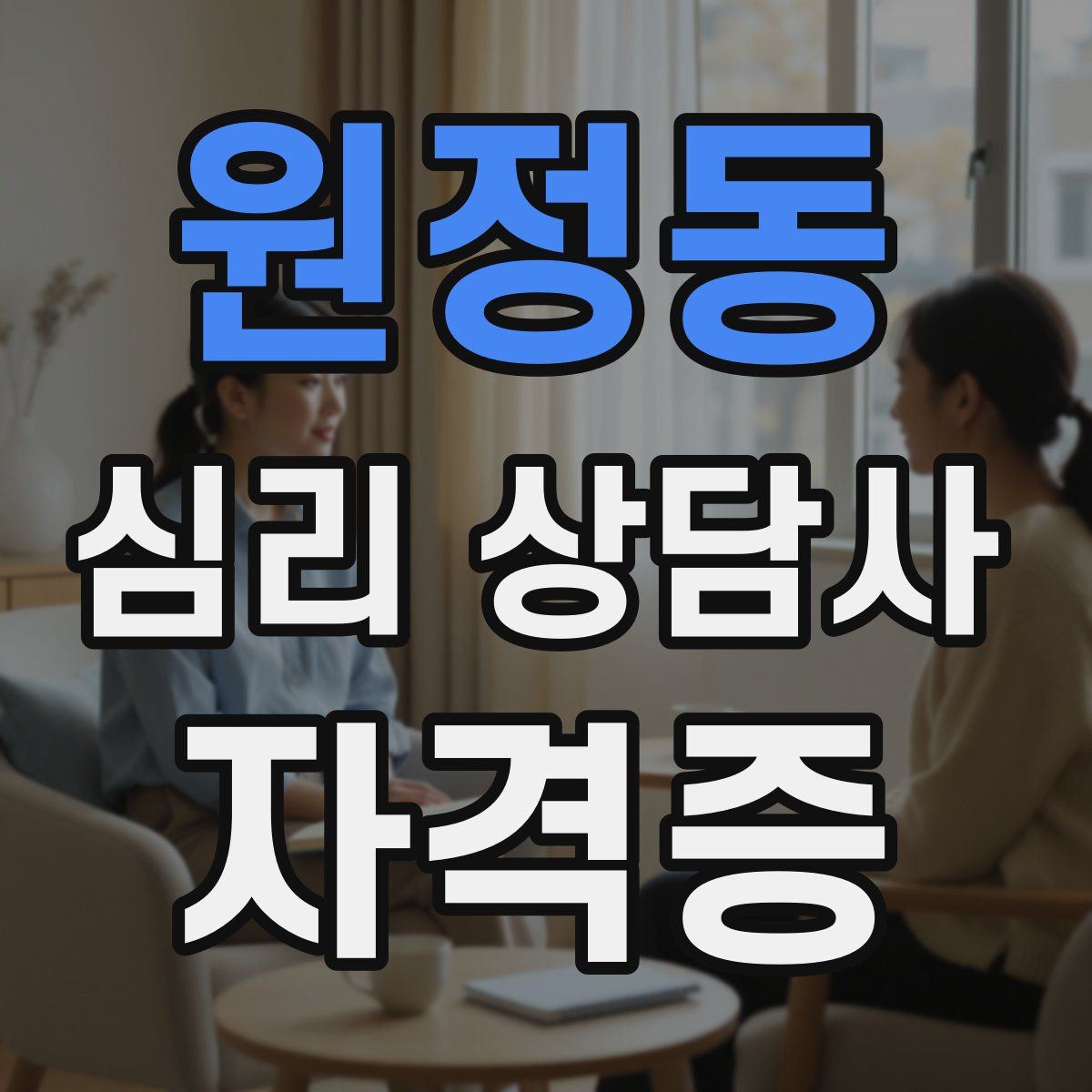 원정동 심리 상담사 자격증