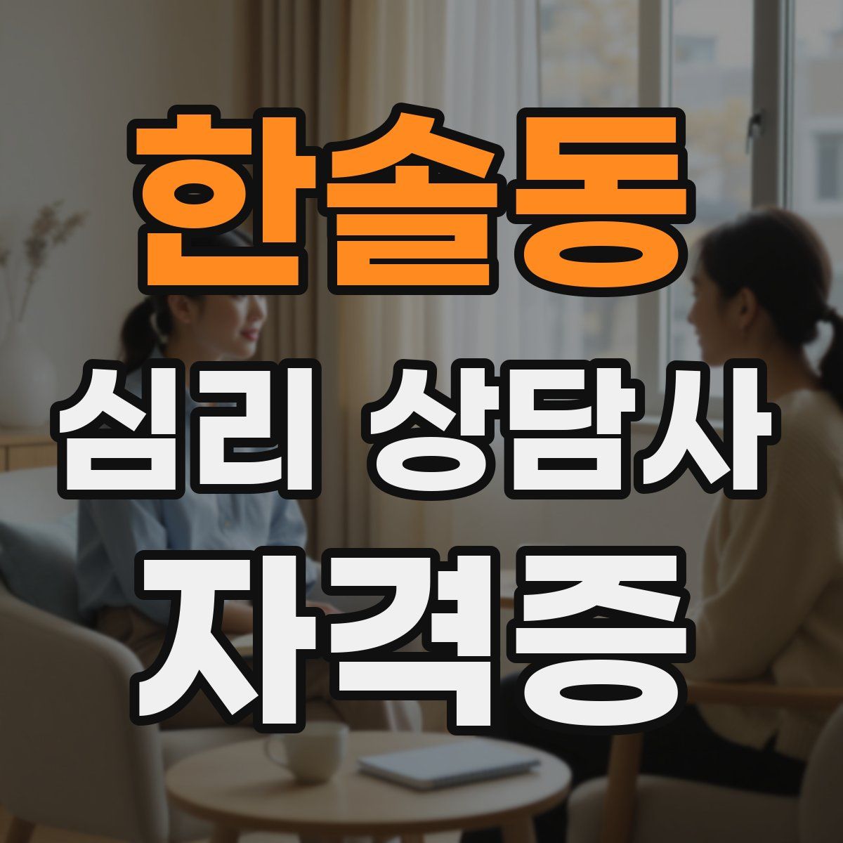 한솔동 심리 상담사 자격증