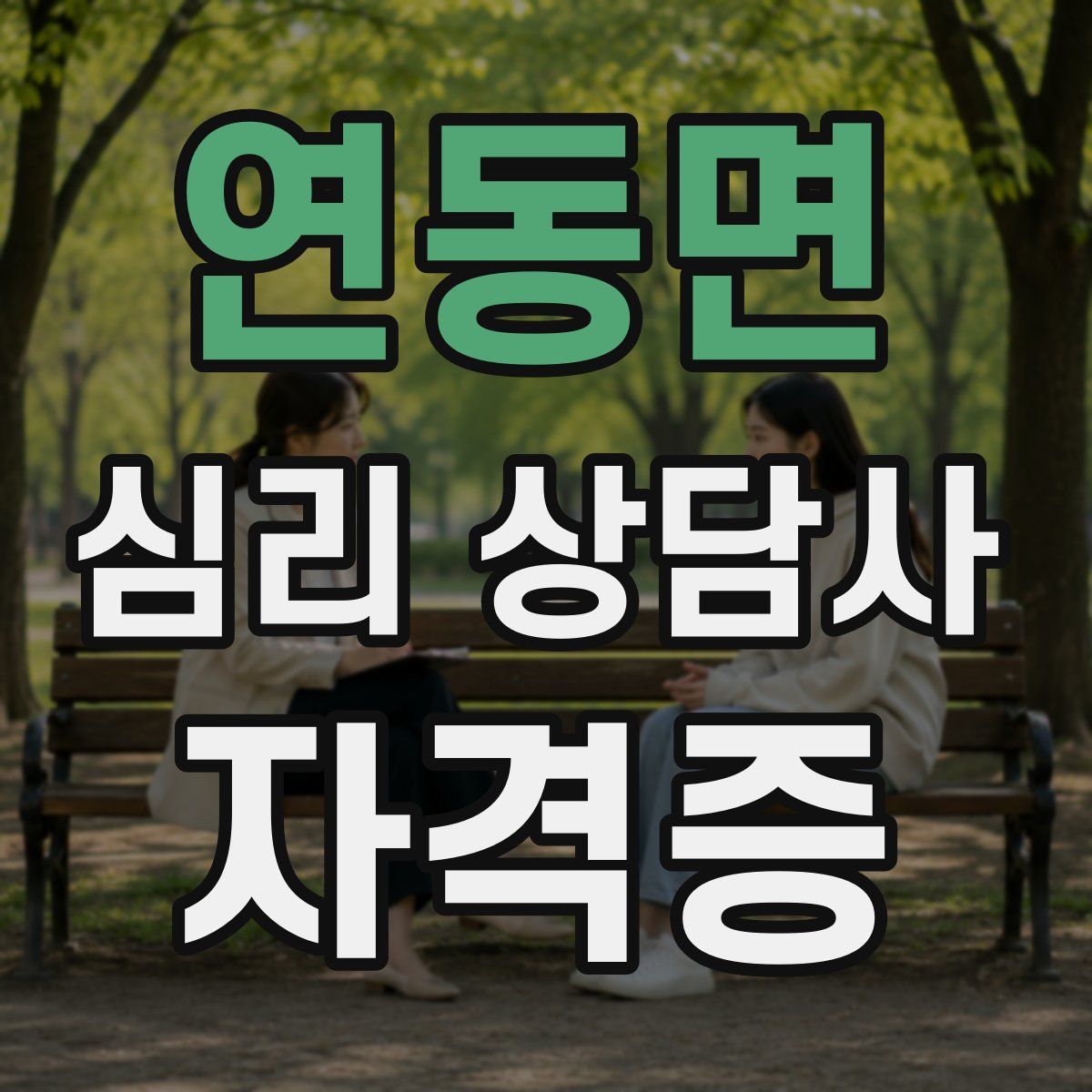 연동면 심리 상담사 자격증