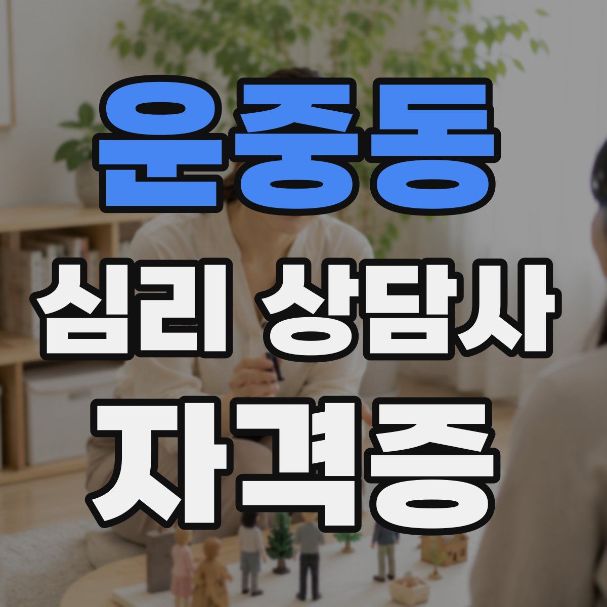 운중동 심리 상담사 자격증