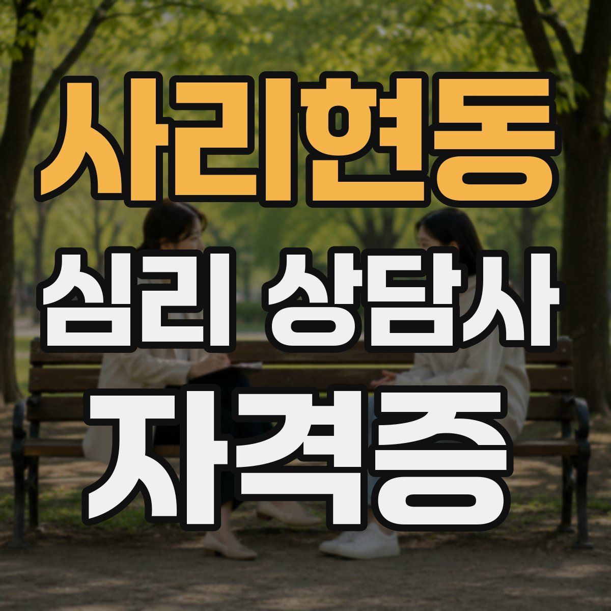 사리현동 심리 상담사 자격증