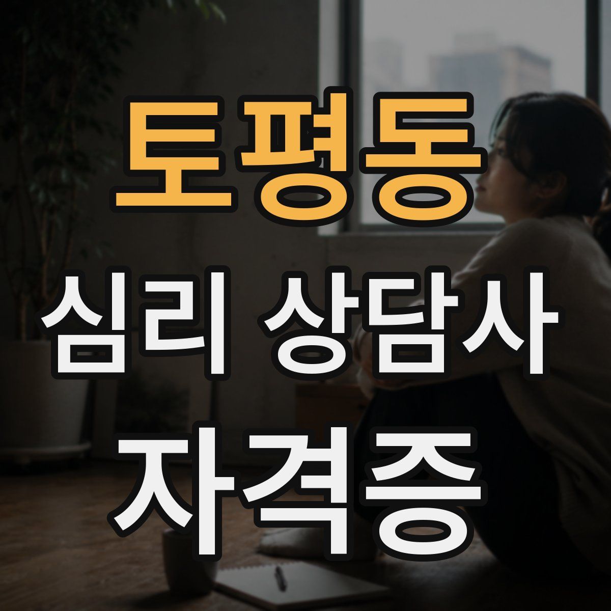 토평동 심리 상담사 자격증