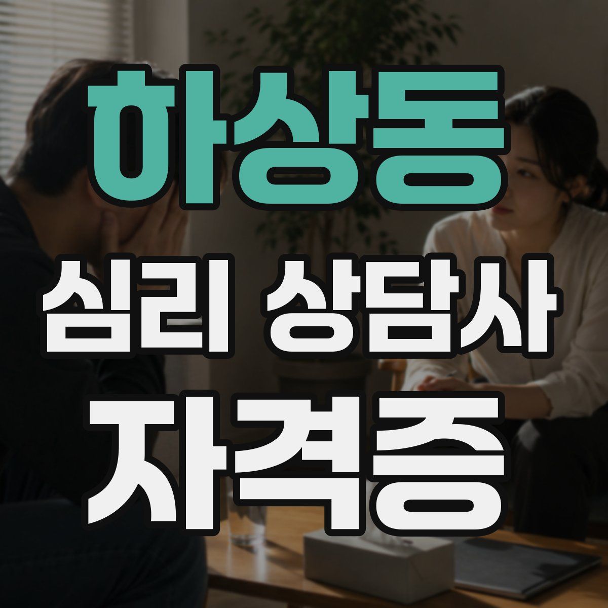 하상동 심리 상담사 자격증