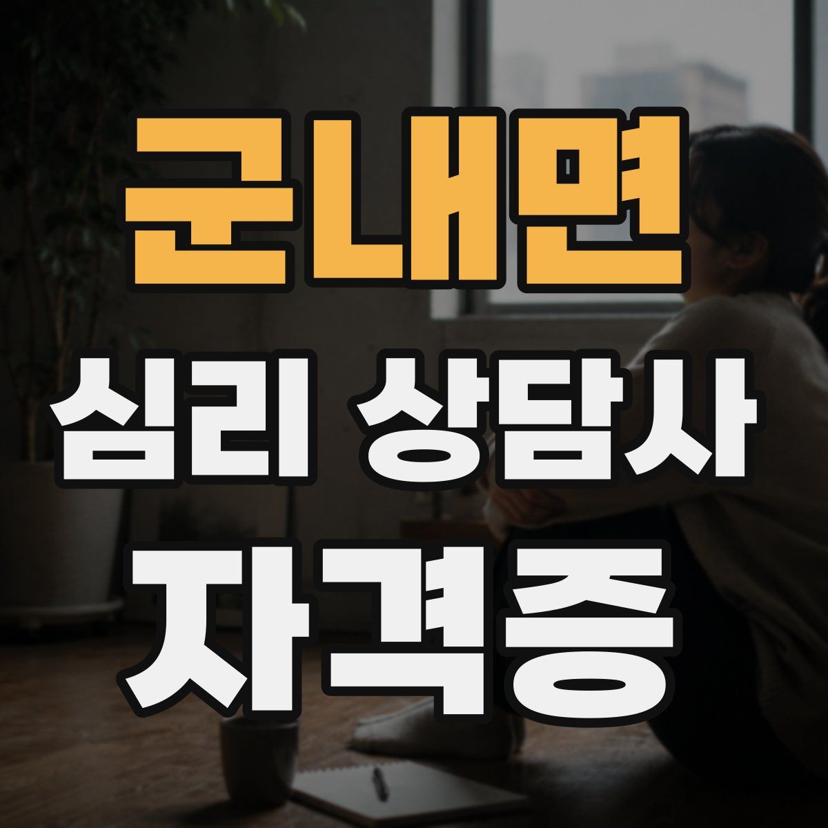 군내면 심리 상담사 자격증