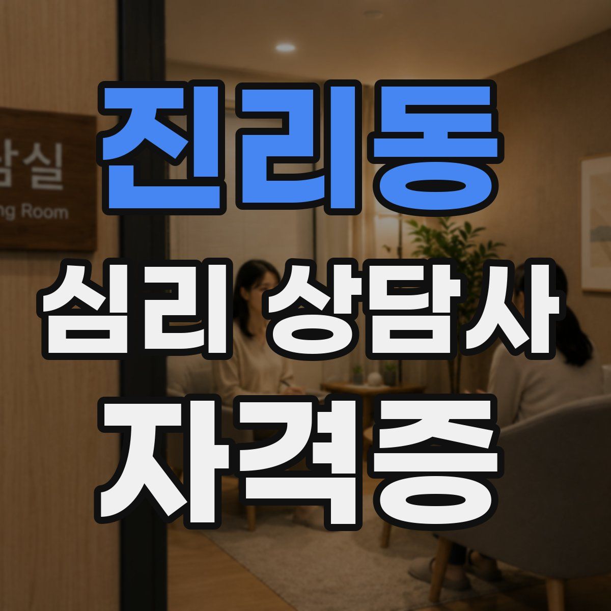 진리동 심리 상담사 자격증