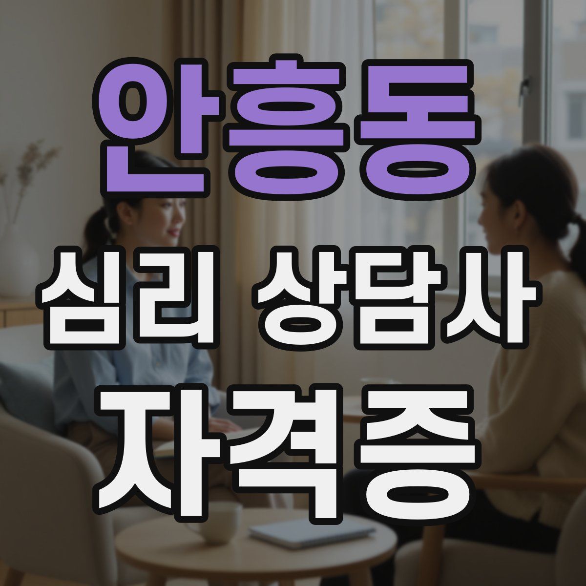 안흥동 심리 상담사 자격증