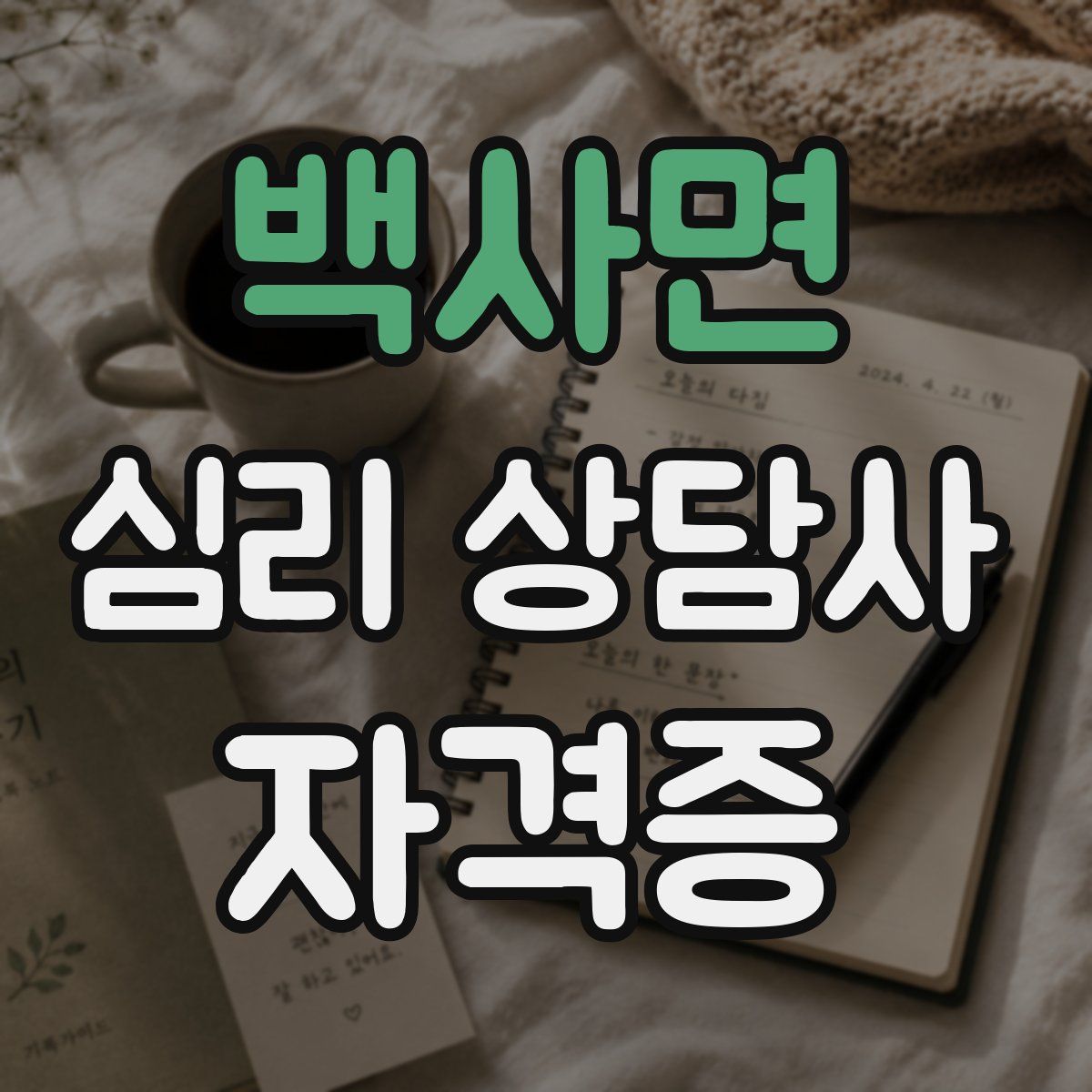 백사면 심리 상담사 자격증