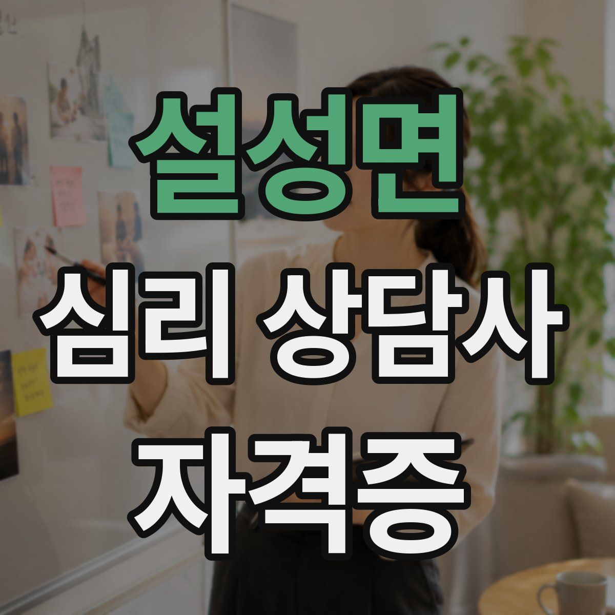설성면 심리 상담사 자격증