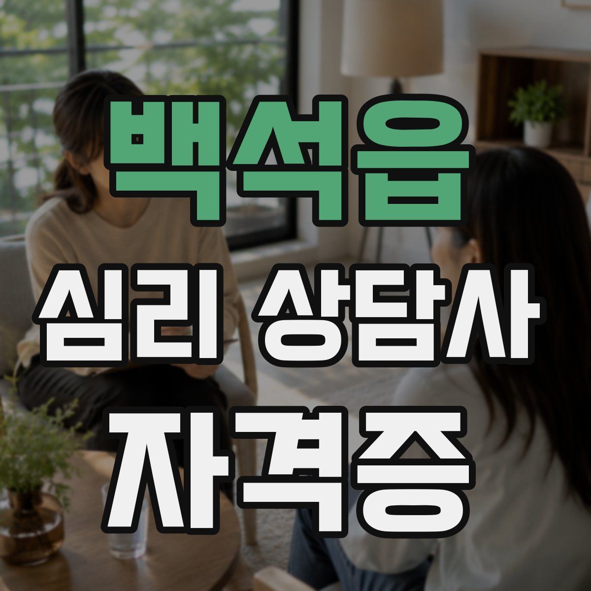 백석읍 심리 상담사 자격증