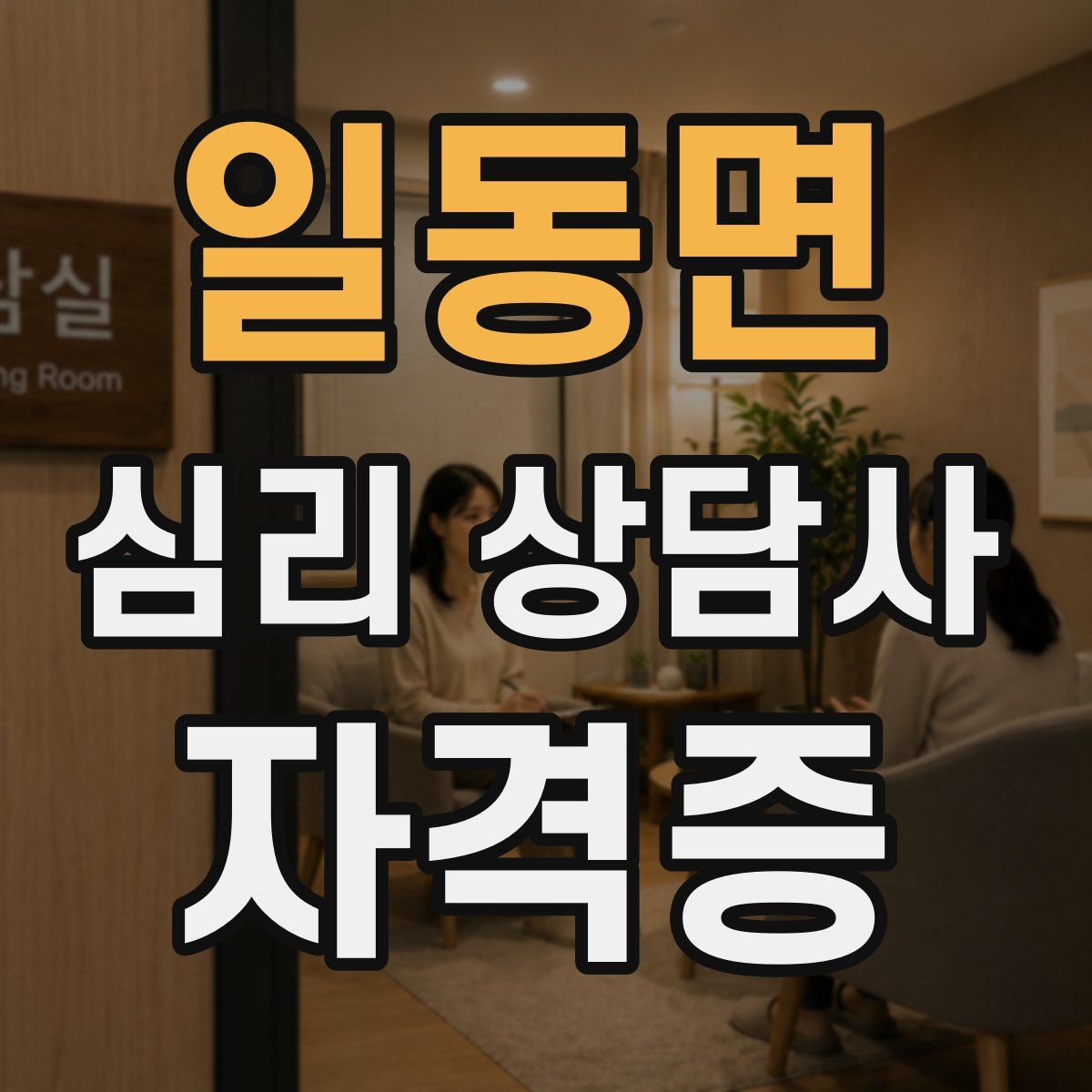 일동면 심리 상담사 자격증