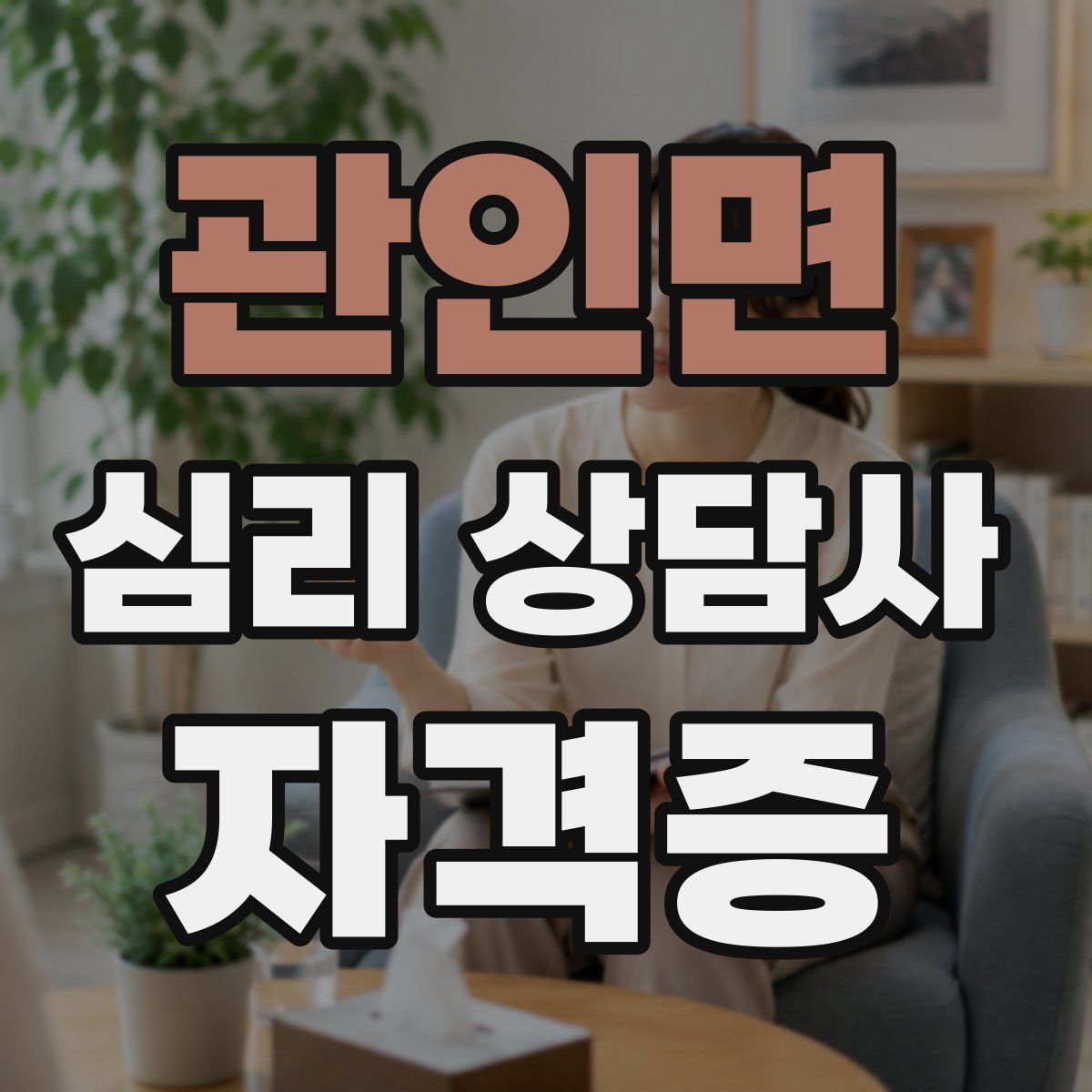 관인면 심리 상담사 자격증