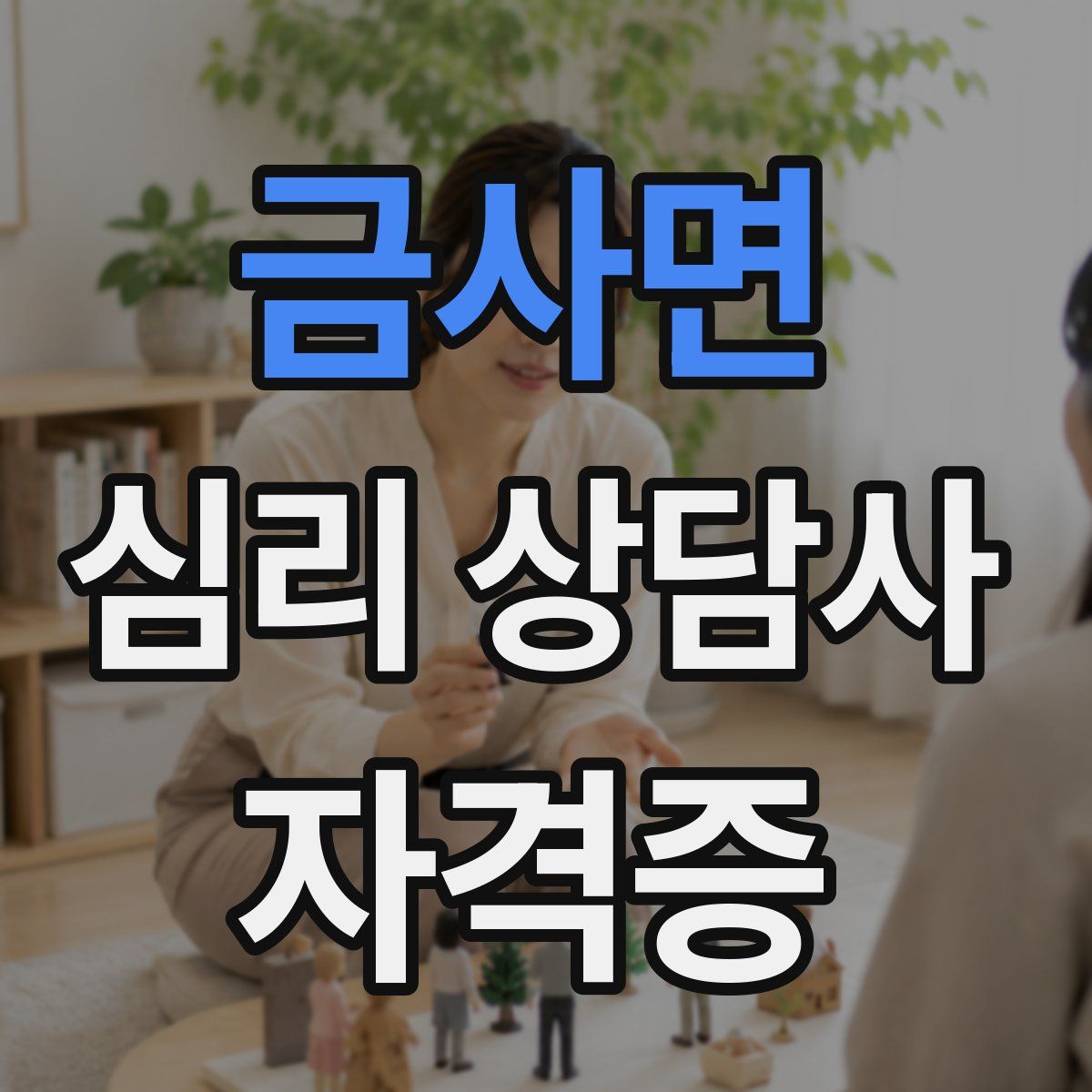 금사면 심리 상담사 자격증