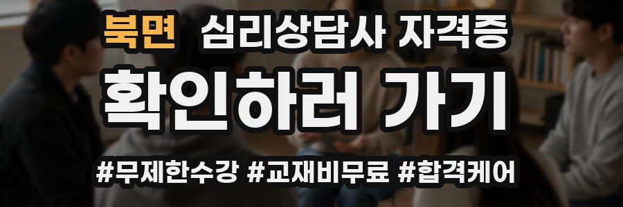 북면 심리 상담사 자격증