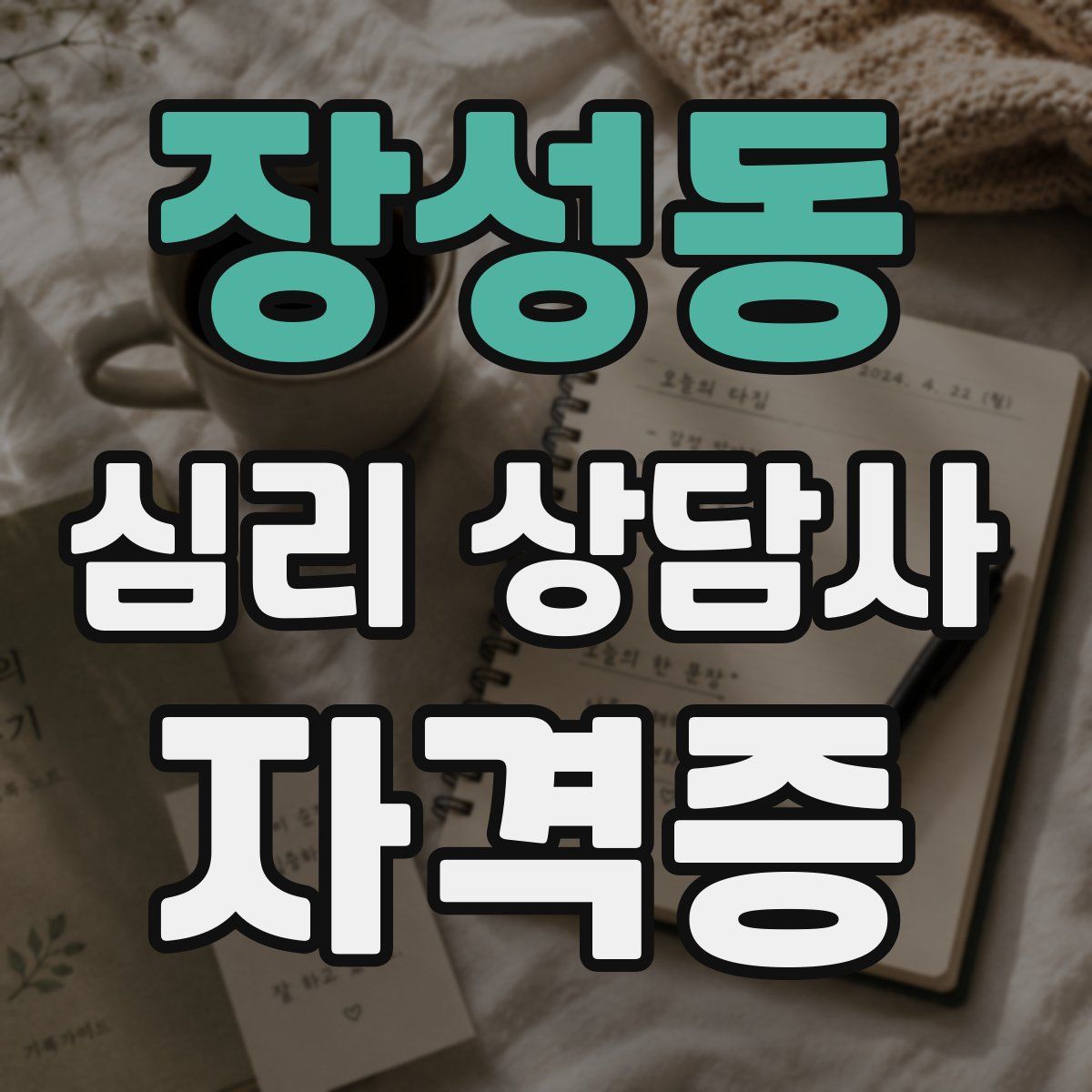 장성동 심리 상담사 자격증