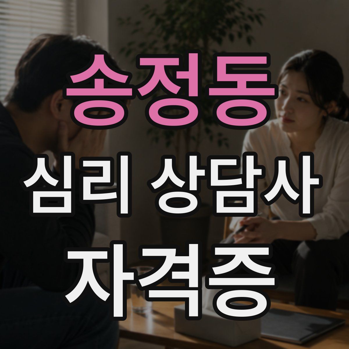 송정동 심리 상담사 자격증