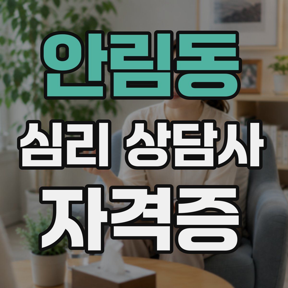 안림동 심리 상담사 자격증
