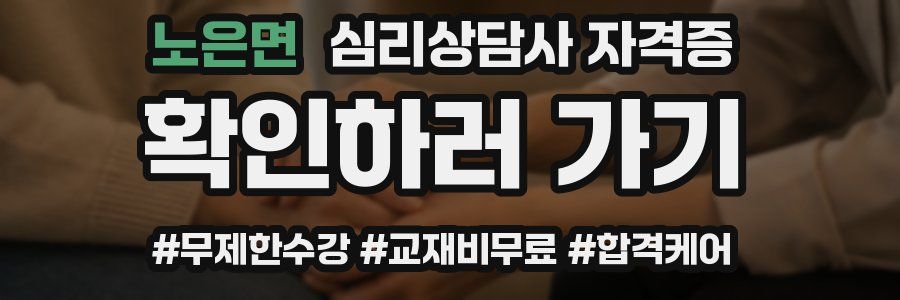 노은면 심리 상담사 자격증