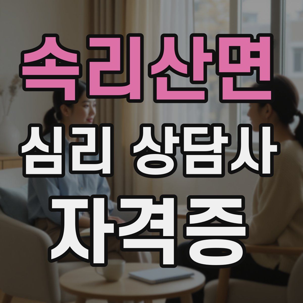 속리산면 심리 상담사 자격증